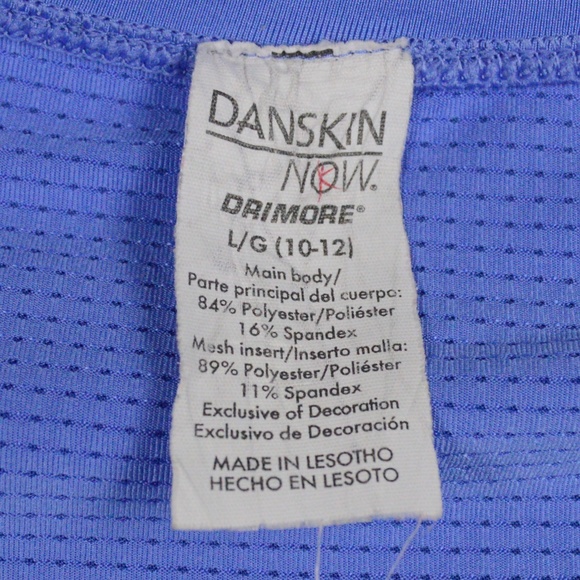 Periwinkle Blue Workout Top Short Sleeve Tee sz L - Picture 4 of 5